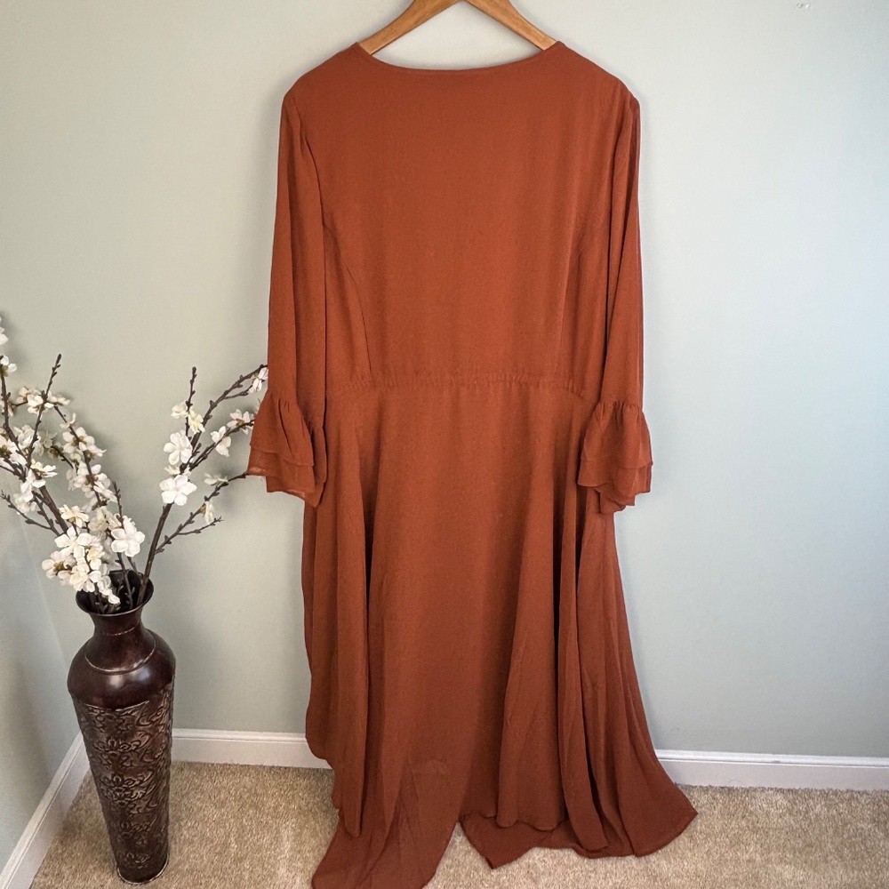 City Chic Ruffle Maxi Dress NWT Size 20 - Picture 5 of 5